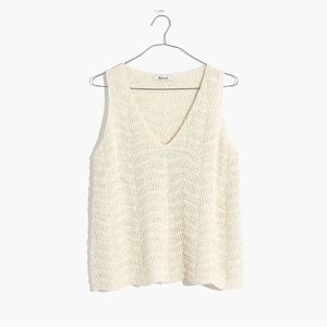 Madewell Crochet Sweater Tank XS